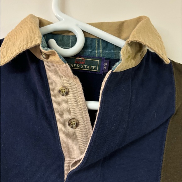 Higher State Vintage men’s colour block sweater size small - Picture 2 of 5